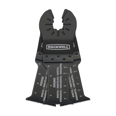 Rockwell Rockwell 1-13/16 in. L Bi-Metal Plunge Cut Oscillating Blade 3 pk RW8966.3